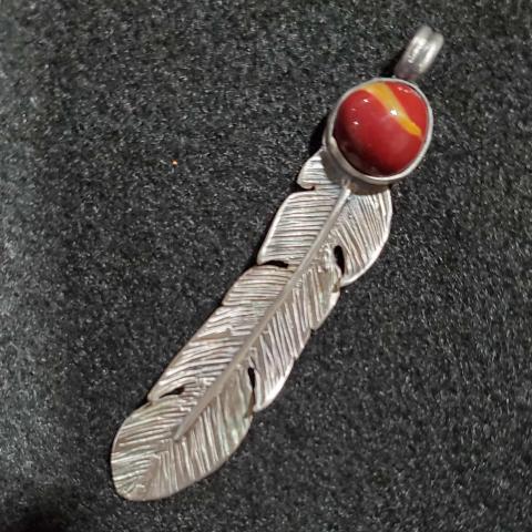 Sterling Silver Feather Pendant #2 PENDANT