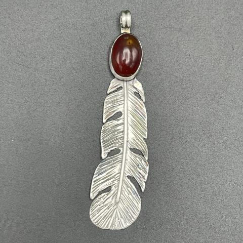 Sterling Silver Feather Pendant #1 PENDANT