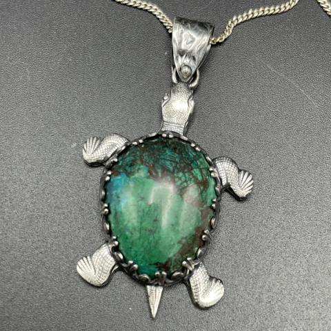 Sterling Silver Rowley Turtle PENDANT