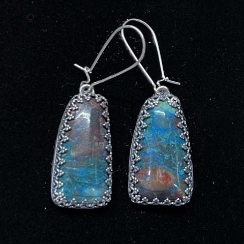 Rowley Mine Chrysocolla EARRINGS