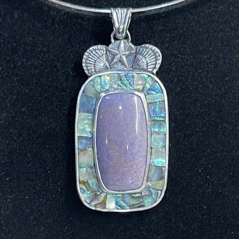 Purple Burro Creek Chert PENDANT